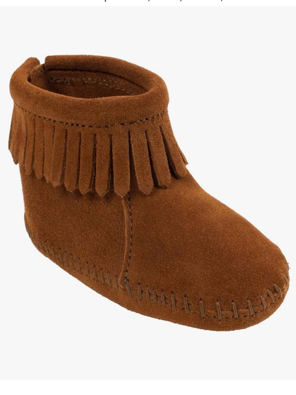 NWOB Minnetonka Back Flap Bootie | Baby Size 6 | Brown